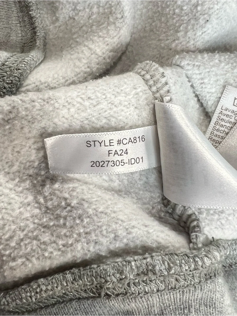 J. Crew Gray Crewneck Sweatshirt with Pointer Motif XL